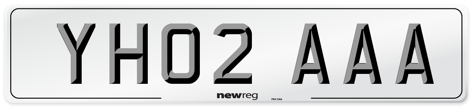 YH02 AAA Number Plate from New Reg